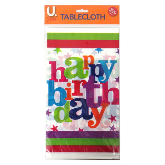 U party birthday tablecloth 180x120MM 6x4FT