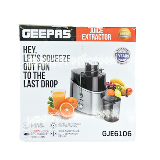 Geepas juice extractor 2 speed 600w
