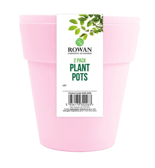 Rowan 2 Pack Plant Pots Height: 6″